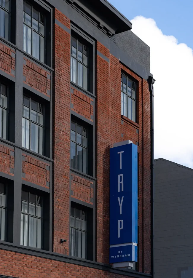 Exterior signage of TRYP Wellington hotel