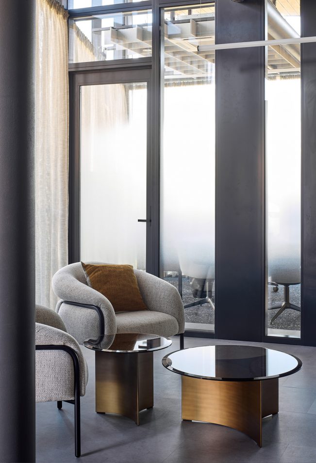 Harbour Office suite interior designed by Outline Design