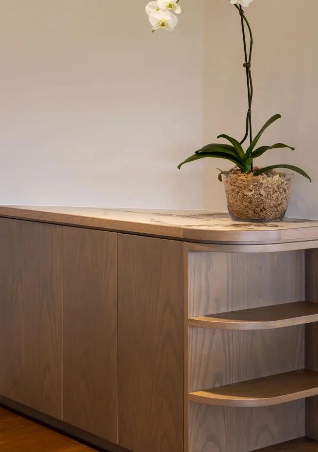 Indoor plant in Cambridge Suite adding softness to the interior